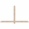 Ekena Millwork Eugene Smooth Timber Gable Bracket, Douglas Fir, 72"W x 42"H x 1 1/2"D x 3 1/2"F, 14/12 Pitch GBW072X42X0204EUG00SDF - alternate 1